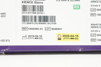 Abbott 1550350-23 Everolimus Eluting Coronary Stnt. System 3.5mm x 23mm (x)